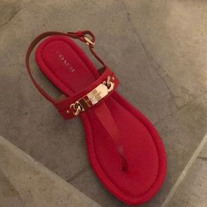 Flat Coach Sandals
